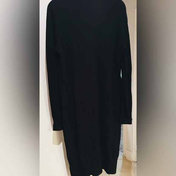 Simona Barbieri Twin-Set Black Long Cardigan/Sweater Dress - Picture 8 of 11